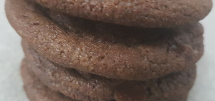 Fudgy chocolate cookies (Eggless)