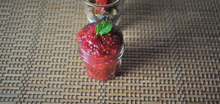 Strawberry chia jam