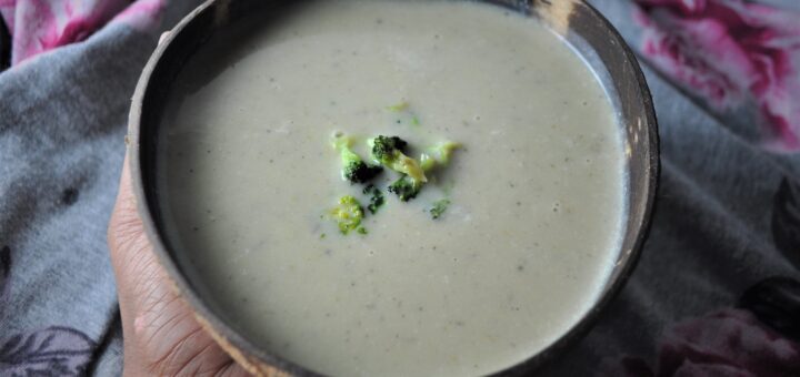 Broccoli stalk soup
